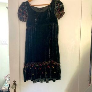 Vintage velvet Betsey Johnson dress